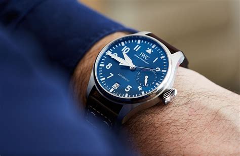 iwc big pilot blue|iwc big pilot watch price.